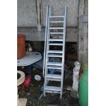 A seven rung double Loft Ladder.
