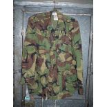 An Army Camouflage jacket, well worn.