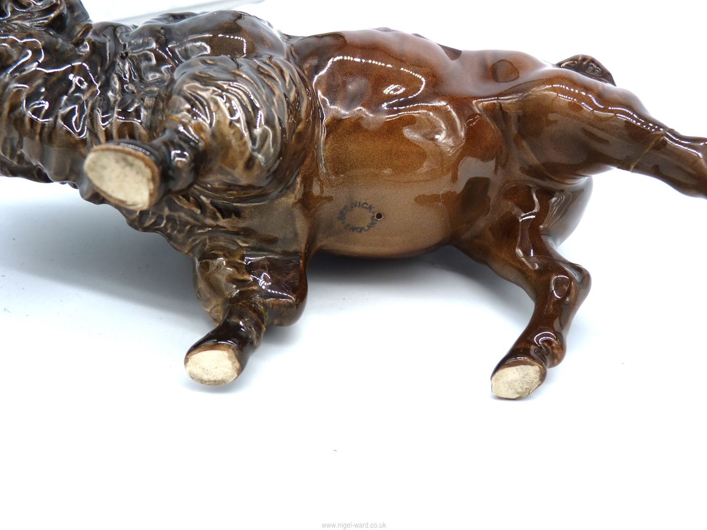 A Beswick Bison 9" long, leg and ear repaired and Beswick Brown Bear, good condition, - Image 2 of 6