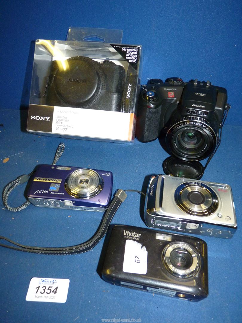 Various Digital Cameras including an Olympus Mju 760, a Fujifilm Finepix A800, - Image 2 of 2