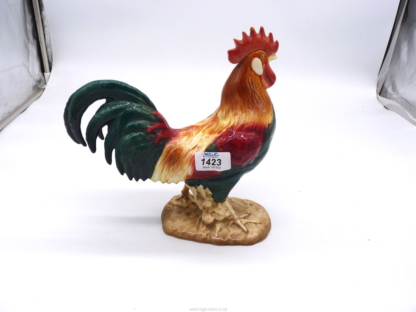 A Beswick Longhorn Cockerel, 9 1/2" tall.