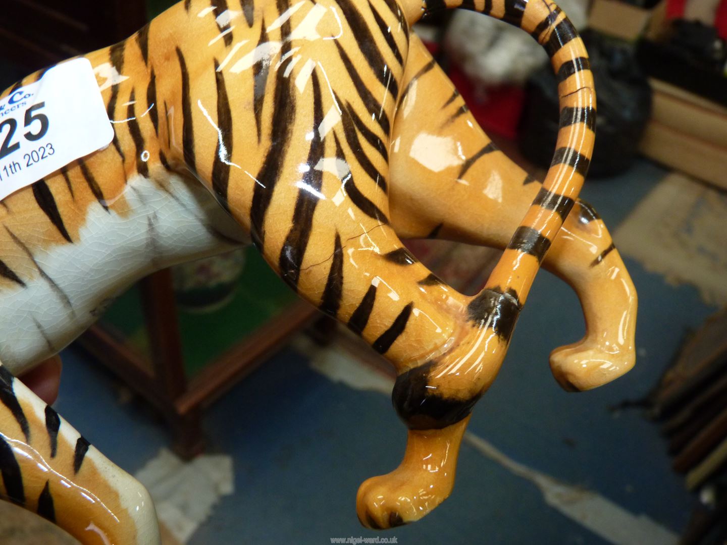 A Beswick Tiger, 9" long and a young Giraffe, 7 1/2" tall, - Image 4 of 5