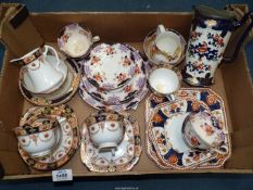 A quantity of part teasets in similar patterns to include Dawlish Anchor china and Arklow china;