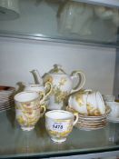 A Salisbury ''Anemone'' part coffee set comprising coffee pot, milk jug, sugar bowl,