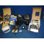Various Digital Cameras including an Olympus Mju 760, a Fujifilm Finepix A800,