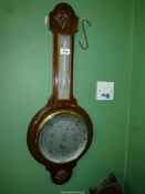 A Banjo Barometer/thermometer by Shortland.