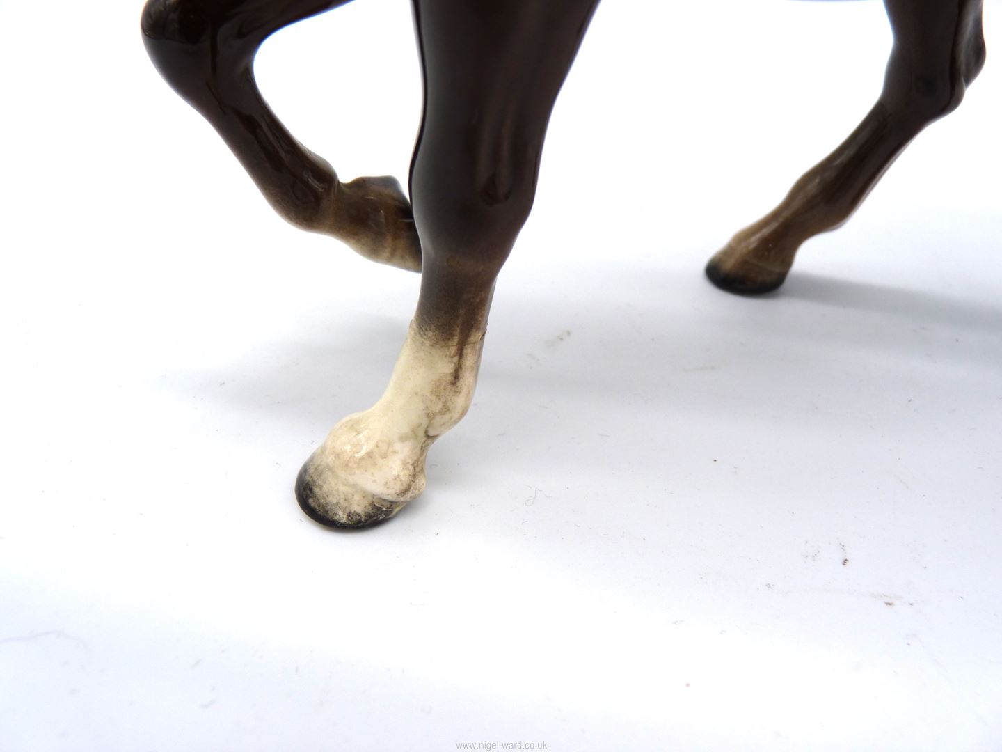 A Beswick Horse and Foal, both with leg repairs, tallest 6" high. - Image 2 of 4