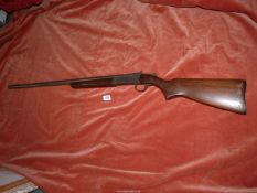 A 12 bore single barrel "Cooey" Shotgun, serial no. 36910.