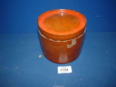 An early Burmese red lacquer betel box, c.
