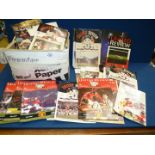 A large quantity of Manchester United football programmes from the 1980's-1990's.