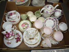 A quantity of miscellaneous part teasets to include Richmond and Royal Albert and Crown Devon and