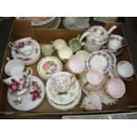 A quantity of miscellaneous part teasets to include Richmond and Royal Albert and Crown Devon and