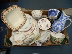 A quantity of china including large oval Royal Worcester 'Evesham' meat plate and sauce boat,