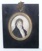 A late 18th/ early 19th century portrait miniature of John James of Liverpool,