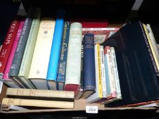 A quantity of Antique reference books to include Antique Maps, British Pottery and Porcelain Marks,
