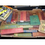 A box of books also a small quantity of 45 rpm records;