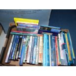 A quantity of books to include The Great Titanic Conspiracy, Royal Navy Frigates, Ark Royal,