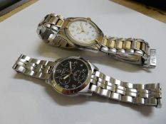 A Tissot 1853 PR50 Chronograph 50M stainless steel cased quartz movement gentleman's wristwatch