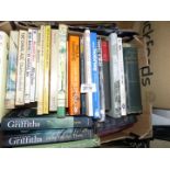 A small box of books to include Torvill & Dean, Appointment in Arezzo, Thelwell's Brat Race, etc.