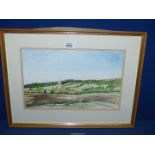 A framed and mounted watercolour signed lower right James Seeley, verso 'Weobley 94',
