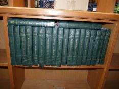 Twenty volumes of The Merit Students Encyclopedia printed by Macmillan Educational Corporation.