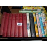 A box of Enid Blyton books including Five go to Billycock Hill, Tales of Brave Adventure,