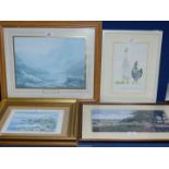 Four framed Prints to include "The Long and Short of it",