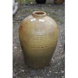 Glazed urn, 19'' high.