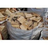 A builder's bag of oak offcuts.