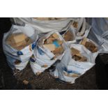 Six small bags of oak offcuts.