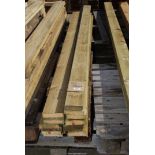 Twelve lengths treated timber, 4" x 1" x 94".