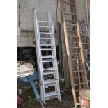 Aluminium loft ladder.