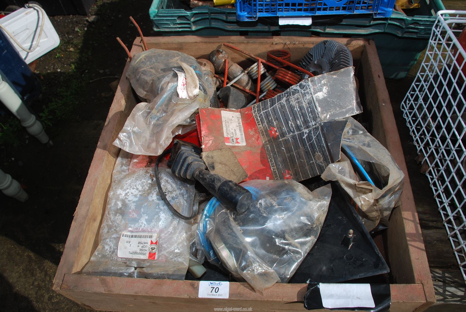 Quantity of ball hitches, tractor parts, etc.