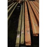 Five lengths treated timber, 4" x 1 1/4" x 189".