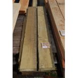 Ten lengths treated softwood, 5" x 1" x 41" - 64".