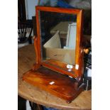 Mahogany swing mirror.