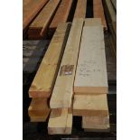 Twelve lengths mixed timber, 4" x 2", 8" x 2" x 59".