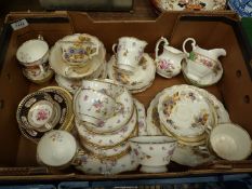 A quantity of part teasets including Royal Stafford, Tuscan, floral designs, etc.