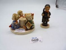 Two pieces of Hummel including a Chimney Sweep,
