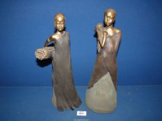 Two limited Edition Soul Journeys Massai figures,