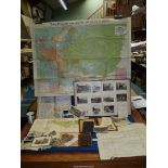 A quantity of ephemera including an album of vintage photographs and postcards of South America and