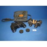 A set of circa 1943 US Navy Buships MK XXXIII 6x30 Binoculars with lanyard,