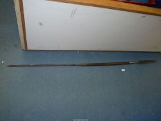 A tribal spear, 69'' long.
