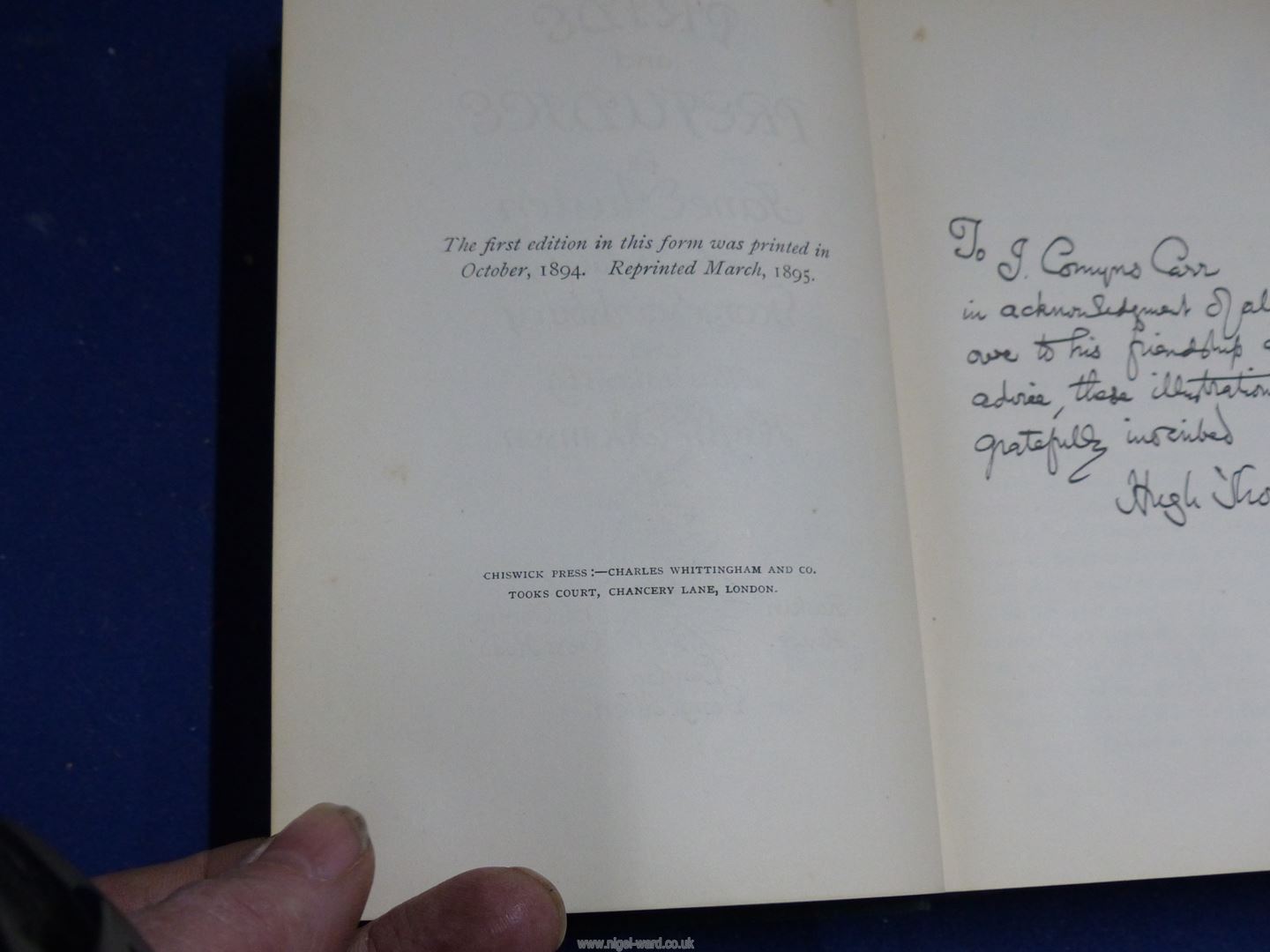 'Pride and Prejudice' by Jane Austen, illustrated by Hugh Thomson, published by George Allen, - Image 3 of 15