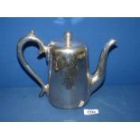 A Walker & Hall silver plated teapot.