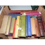 A box of books including Rudyard Kipling, 'Eugene Aram' by Right Hon.