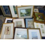 A box of Prints to include "Evening in May", "Sienna", "Embroideries", floral prints etc.