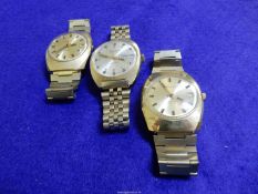 Three Sekonda automatic Wristwatches including one day/date 25 jewels and two date only 23 and 30