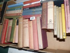 A box of hardback books including Dorothy Sayers. Oliver Goldsmith etc.