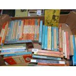 A box of Penguin paperback books including 'The Good Soldier','Ford Madox ford', Bernard Shaw,